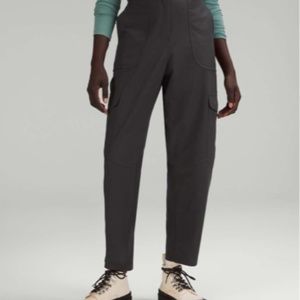 gently worn lululemon graphite grey utilitech cargo high rise pant